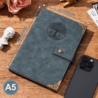 Tree Of Life Journal Writing 260lined Page Hardcover Leather Notebooks Dark Blue