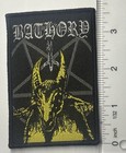 Bathory Yellow Goat Black Border Woven Patch