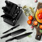 15-piece Stainless Steel Knife Block Set Kitchen Cooking Knives With Sharpener