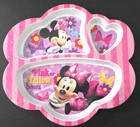 Set Of 2 Minnie Mouse Melamine Kids Plates Zak  Design Divided And Round