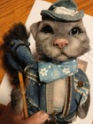 Ooak Cowboy Cat W Horsey Ridestick Lasso Artist Made Adult Art Doll