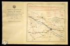 1915 Antique Santa Fe Railroad Map Line Hutchinson Kansas Sterling Ks Lyons