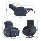 Power Lift Recliner For Elderly With Vibration Massage And Lumbar Heating