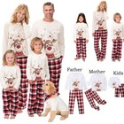 Couples Christmas Pajamas Clothing Set Mother Kids Clothes Christmas Pajamas