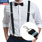 Men s Suspender Y Back Adjustable Heavy Duty Elastic Y-shaped Hooks Pants Braces