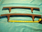 Vintage Antique Cast Iron  Parlor  Pot Belly Wood Stove 21 1 4 Pair Side Rails
