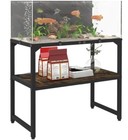 20 Gallon High Rimless Fish Tank Stand With Shelf 20 Gallon High Rimless Black