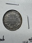 1929 Canada 10 Cents Silver Coin Cleaned