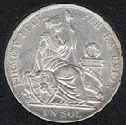 1888 Tf bf - Peru Un Sol - 90  Silver Crown