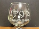 Ridgemont Reserve 1792 Bourbon Whiskey Etched Snifter Glass - 4 3 4  Tall