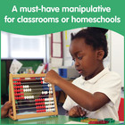 Abacus - In Home Learning Manipulative For Early Math - 10 Row Counting Frame - 