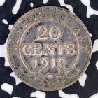 1912 Newfoundland 20 Cents Lot f1396 Silver 