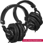 Tascam Premium Foldable Recording Mixing Home Studio Headphones - Black - 1 Pair