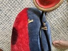 Vintage Steiff Ladybug Mohair Plush Ride-on Toy With Functional Wheels