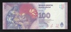 Argentina 100 Pesos Nd 2016 Sign Vanoli Boudou P 358c   Unc Banknote
