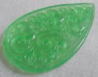 Myanmar Jade Openwork Drop Type Pendant Natural New Burma Necklace