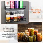 4 Packs Kitchen Spice Rack Organizer Storage Shelf Cabinet Jar Holder Wall Mount