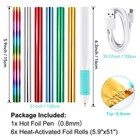 0 8mm Tip Usb Hot Foil Pen Heat Active Pen With Foil Rolls Diy Scrapbooking Card