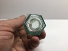 Antique Aqua Not To Be Taken 6 Sided Poison Bottle 