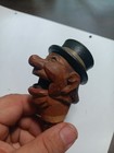 Vintage German Bavaria Hand Carved Wooden Bottle Stopper Pourer