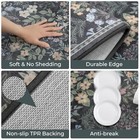 Boho Kitchen Rug Set Of 3  Anti Fatigue Kitchen Mats Non Slip