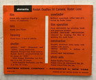 Vintage Kodak Duaflex Iv Camera Owners Manual Operating Instruction Booklet