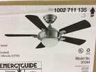 Hampton Bay Midili 44 In  Led Indoor Brushed Nickel Ceiling Fan Sealed