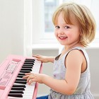 37 Keys Kids Electronic Piano Keyboard With Microphone Rechargeable Toy