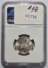 1938 Canada 25 Cents Ngc  grade  Certified Coin