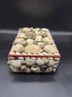 Vintage Sailors Valentine Shell Trinket Jewelry Box Coastal Beach Decor 6 25   