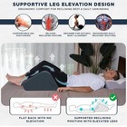 Leg Wedge Pillow  Back Support   Post-surgery Elevation  Large High-density Foam