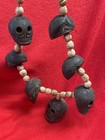 Tantric Buddhist Carved 7 Skulls Of Impermanence Old Shamanic Power Necklace