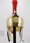 Imperial Medieval Roman Centurion Guard Praetorian Helmet W  Red Plume Gift Larp
