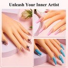 Practice Hand For Acrylic Nail  Fake Hand With Stand Nails Kit Acrylic Set -