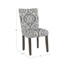 Set Of 2 Parsons Classic Dining Chair Suri Blue - Homepop