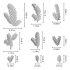 Metal Cutting Dies 17 Piece Of Leaves Embossing Stencil Die Cuts For Card Mak   