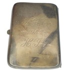 Sterling Native American Indian Chief Cigarette Case Hinged Antique 1902 Vespa