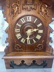 Antique Mantle Cuckoo Clock 24   tall 15   wide 9    Deep Super Nice Clean Clock 