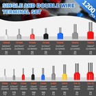 Copper Ferrule Wire Crimp Connectors Insulated Cord Pin End Terminals Kit
