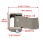 4 Heavy Duty Door Hinge Greaseable Cargo Dump Trailer Truck Strap Style Gate