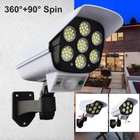 Solar Power Dummy Camera Fake Security Led Wall Light Outdoor Surveillance Cctv