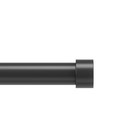 Umbra Cappa Curtain Rod For Windows  Adjustable  36 To 66 Inches  Black