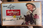 Vintage 1940s Dr Pepper Sign Dr Pepper Good For Life 10-2-4 O    Clock  25    X 15   