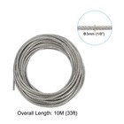 1 8  Wire Rope Kit  Pvc Coated Stainless Steel Cable  33ft