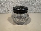 Antique Foster   Bailey Sterling Silver Cut Glass Powder Jar Victorian Abp 140
