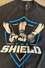 Wwe Wwf Authentic Wear T-shirt Men L Black The Shield Roman Reigns Pro Wrestling