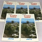  5  Nos 1970   s Kyoto Nara  Japan Maps Lot  rare 