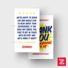 500 Thank You For Your Purchase Business Cards Pro Design 16pt Uv Gloss Or Matte