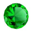 Big 60mm Emerald Green 60 Mm Cut Glass Crystal Giant Diamond Jewel Paperweight
