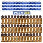 2000pcs 2ml Amber Agilent Autosampler Vial Pre-slit Blue Ptfe white Silicone Cap